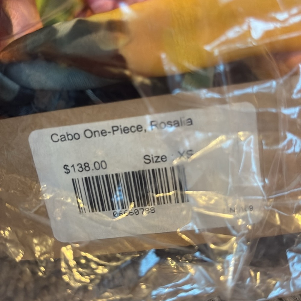 Albion Floral One-Piece Swimsuit in Black with Pink, Yellow and Green Accents - Picture 4 of 4